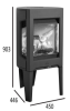 ���� ����� Jotul F 163 WO/Side Glass BP, ��� 4