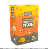 Изображение Уголь древесный SuperGrill, короб 2 кг. Цена 225 р Заказы по телефону: 8 (495) 926-26-22.