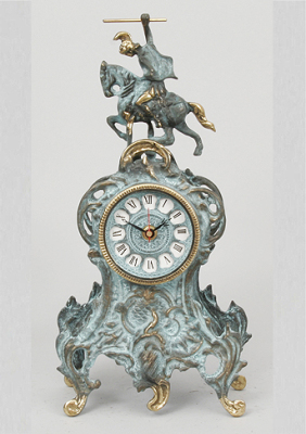   Virtus Table Clock Ribbon Horse (5067)